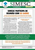 SIMESC participa de reunião com SC Saúde