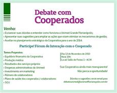 Unimed Florianópolis convida cooperados para debate