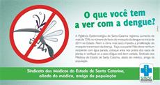 Alerta SIMESC sobre a dengue circula em Balneário Camboriú