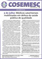 3 de julho: Médicos catarinenses mobilizados em defesa da saúde pública de qualidade