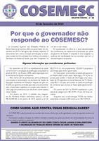 Por que o governador não responde ao COSEMESC?