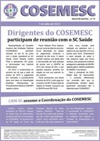 Dirigentes do COSEMESC participam de reunião com SC Saúde