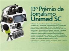 Unimed lança 13º Prêmio de Jornalismo