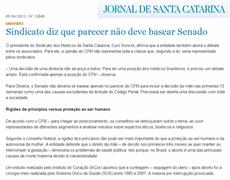 Aborto: presidente do SIMESC concede entrevista ao Jornal de Santa Catarina