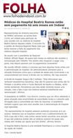 Folha de Indaial destaca situação do hospital Beatriz Ramos