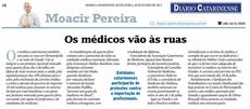 Moacir Pereira destaca mobilização dos médicos no dia 3 de julho