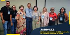 Joinville: diretora representa o SIMESC em evento do Conselho Municipal de Saúde