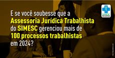 E se você soubesse que a nossa Assessoria Jurídica  gerenciou mais de 100 processos trabalhistas em 2024?