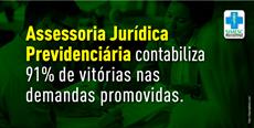 Assessoria Jurídica Previdenciária contabiliza 91% de vitórias nas demandas promovidas