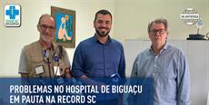 Problemas no Hospital de Biguaçu em pauta na Record SC