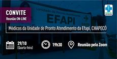 Convite aos médicos da UPA Efapi – Chapecó