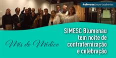 SIMESC Blumenau celebra o Mês do Médico com jantar de confraternização