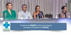 Presidente do SIMESC prestigia formatura dos Médicos Residentes do CEPON