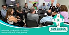 Reunião do COSEMESC com a SES reforça pautas prioritárias da categoria médica