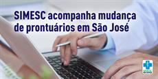 SIMESC acompanha mudança de prontuários em São José