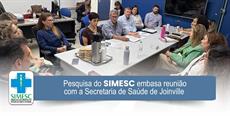Pesquisa do SIMESC embasa reunião com a Secretaria de Saúde de Joinville