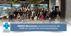 SIMESC Blumenau reúne formandos da FURB em jantar de confraternização