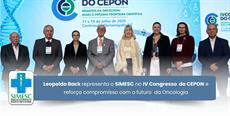 Leopoldo Back representa o SIMESC no IV Congresso do CEPON e reforça compromisso com o futuro da Oncologia