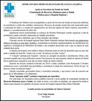 Joinville: SIMESC divulga apelo para a contratação de recursos humanos para a saúde