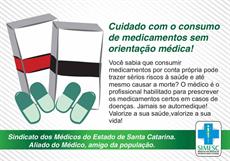 SIMESC alerta para riscos do consumo de medicamentos sem prescrição médica