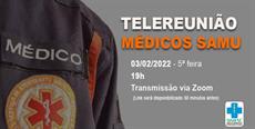 SAMU:  SIMESC convida médicos para telereunião dia 3 de fevereiro