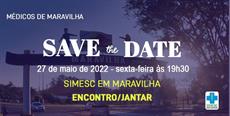 Save the Date Maravilha: Encontro/Jantar com SIMESC 