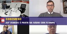 23º FEMESC é pauta na rádio CBN Floripa