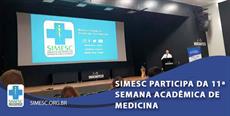 SIMESC participa da 11ª Semana Acadêmica de Medicina
