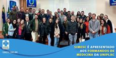 SIMESC é apresentado aos formandos de medicina da UNIPLAC