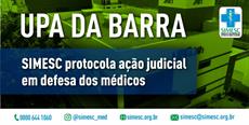 UPA DA BARRA: SIMESC protocola ação judicial em defesa dos médicos