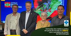 SIMESC trata de demandas dos médicos peritos com o secretário de Estado da Ad.....