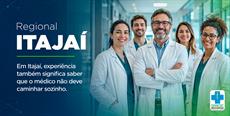 Em Itajaí, experiência também significa saber que o médico não deve caminhar .....