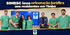 SIMESC leva orientação jurídica aos residentes em Timbó